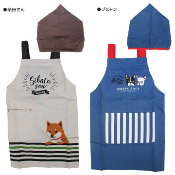 エプロン 子ども 三角巾セット キッズ ナチュラル シンプル 簡単 おしゃれ マジックテープ 男の子 女の子 120cm 110cm 保育園 小学校 綿100％