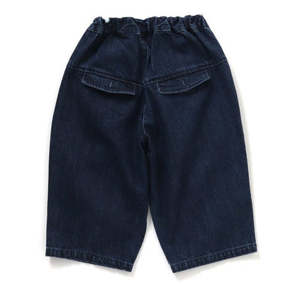 子供服 デニム ワイドパンツ キッズ ボトムス こども 女の子 男の子 秋冬 バギーパンツ かわいい シンプル セラフ おしゃれ