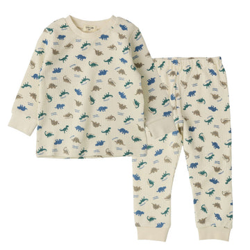 Dinosaur pattern ivory