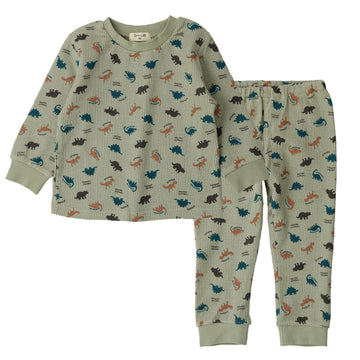 Dinosaur pattern khaki