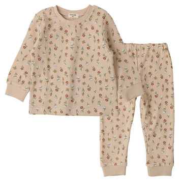 Floral salmon pink