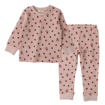 Strawberry pattern pink